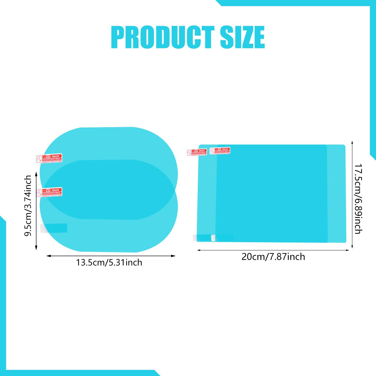 Anti Glare Car Rearview Mirror Film - Araba Yan Cam Filmi, Buğu Önleyici,