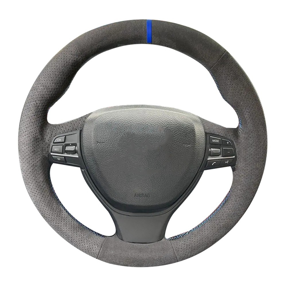 Car Steering Wheel Cover Anti Slip Breathable - Özelleştirilmiş kaymaz süet hakiki deri araba