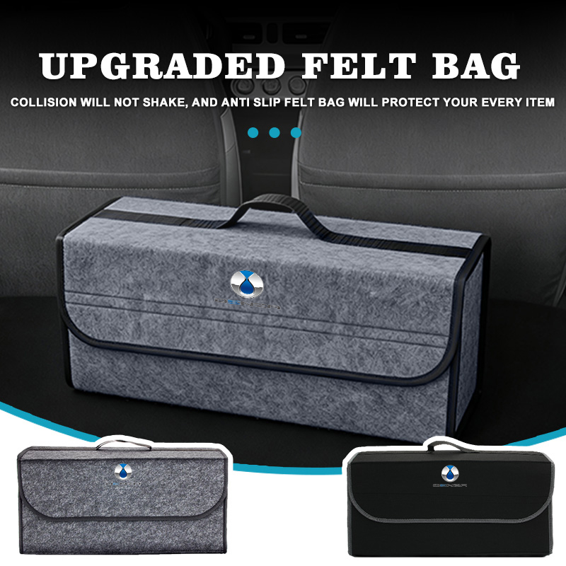 Car Trunk Organizer Foldable Storage Box - Denza Katlanabilir Keçe Araba Bagaj Organizatörü