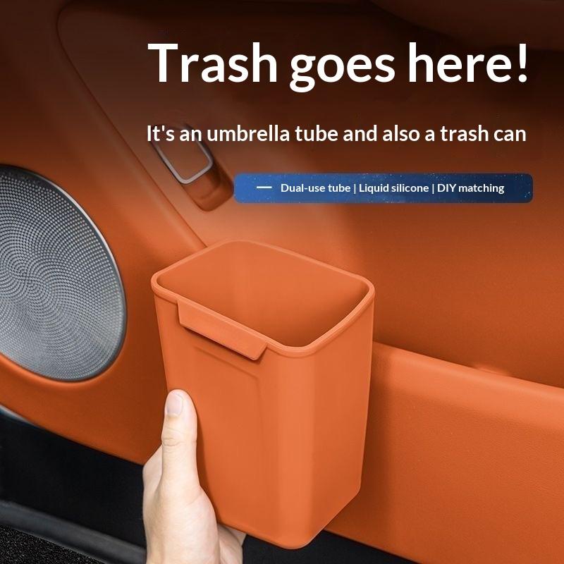 Yeni Silikon Araba Kapı İçi Ba - Waterproof Car Trash Can With Lid incelemesi ve fiyatı