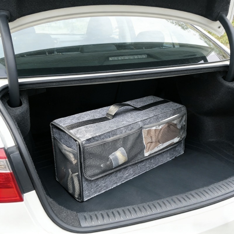 Keçe Araba Bagaj Düzenleyici,  - Car Trunk Organizer Foldable Storage Box incelemesi ve fiyatı